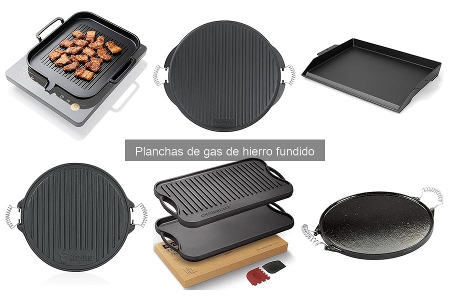 Accesorios esenciales para planchas de gas de hierro fundido