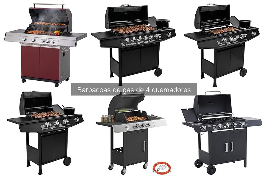 Accesorios imprescindibles para barbacoas de gas de 4 quemadores