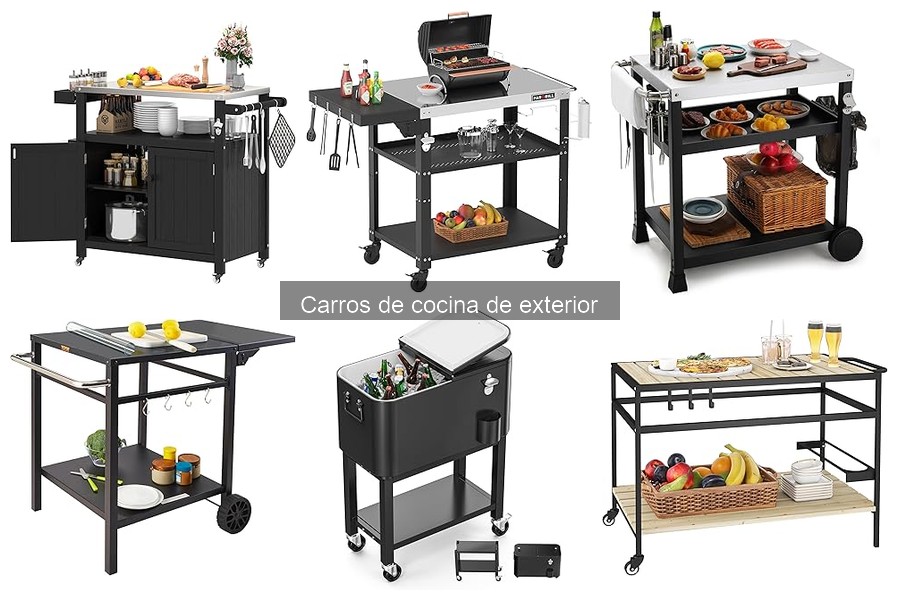 ** Accesorios imprescindibles para carros de cocina de exterior