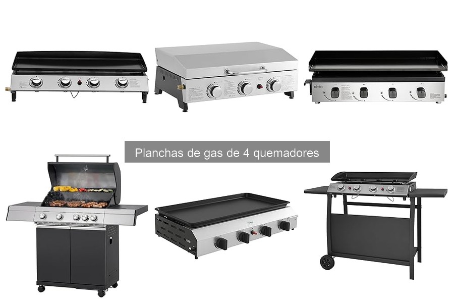 Accesorios imprescindibles para planchas de gas de 4 quemadores