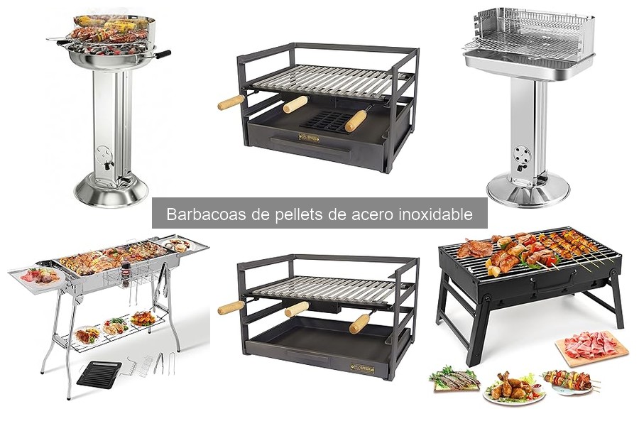 Accesorios y recursos para barbacoas de pellets inoxidables