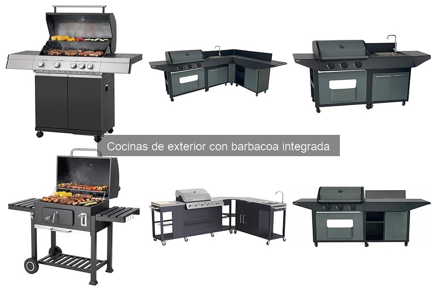 Alternativas a cocinas de exterior con barbacoa integrada