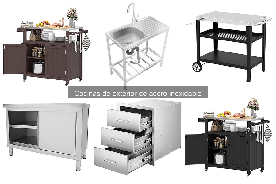 Alternativas a cocinas de exterior de acero inoxidable