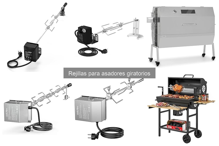 Alternativas a las rejillas para asadores giratorios