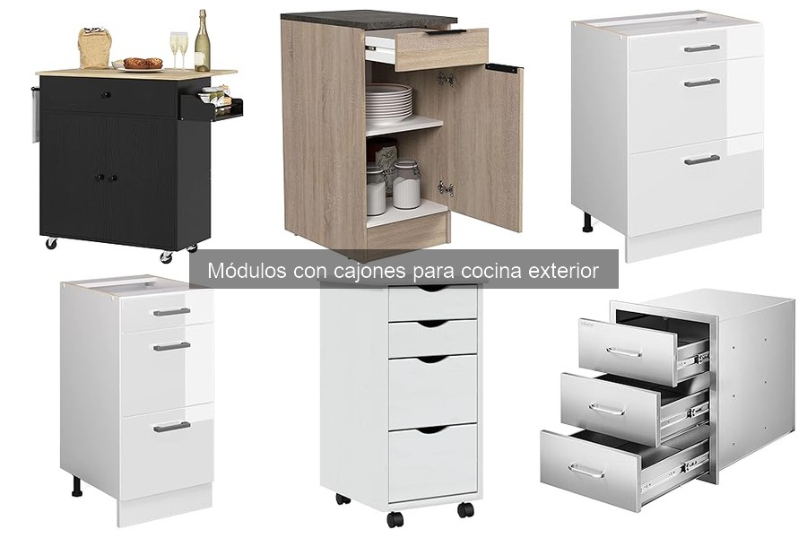 Alternativas a Módulos con Cajones para Cocina Exterior