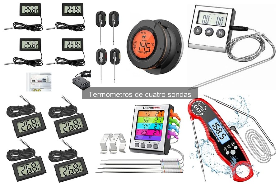 Alternativas al termómetro de cuatro sondas para cocinar