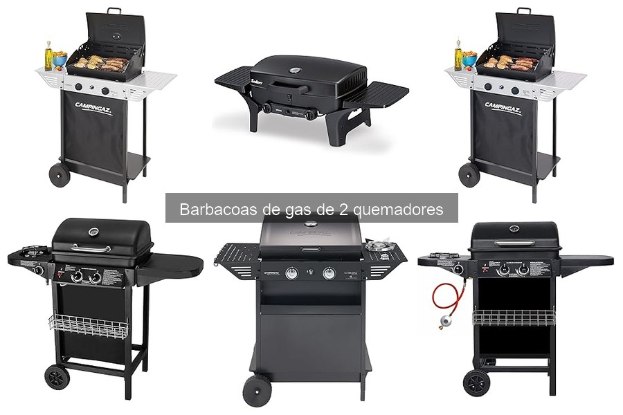 Barbacoas de gas de 2 quemadores para espacios pequeños