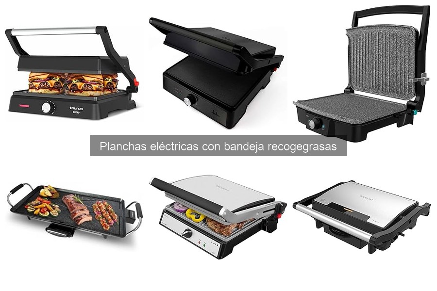 Beneficios de la bandeja recogegrasas en planchas eléctricas