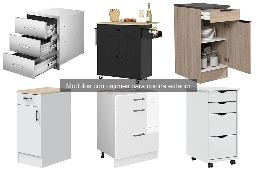 Cómo instalar un módulo con cajones en cocina exterior