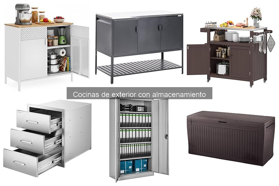Cómo instalar una cocina de exterior con almacenamiento