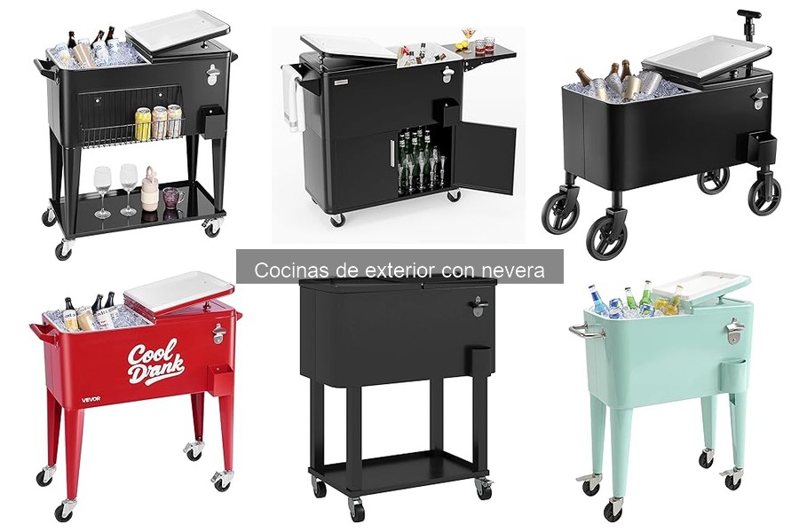 Cómo Sacar el Máximo Partido a una Cocina de Exterior con Nevera