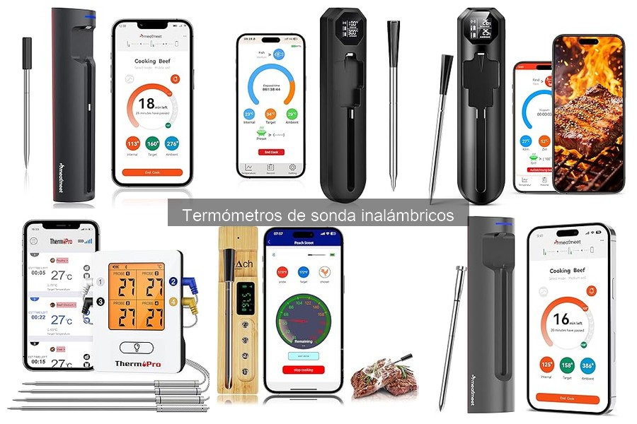 Cómo usar termómetro de sonda inalámbrico para carnes