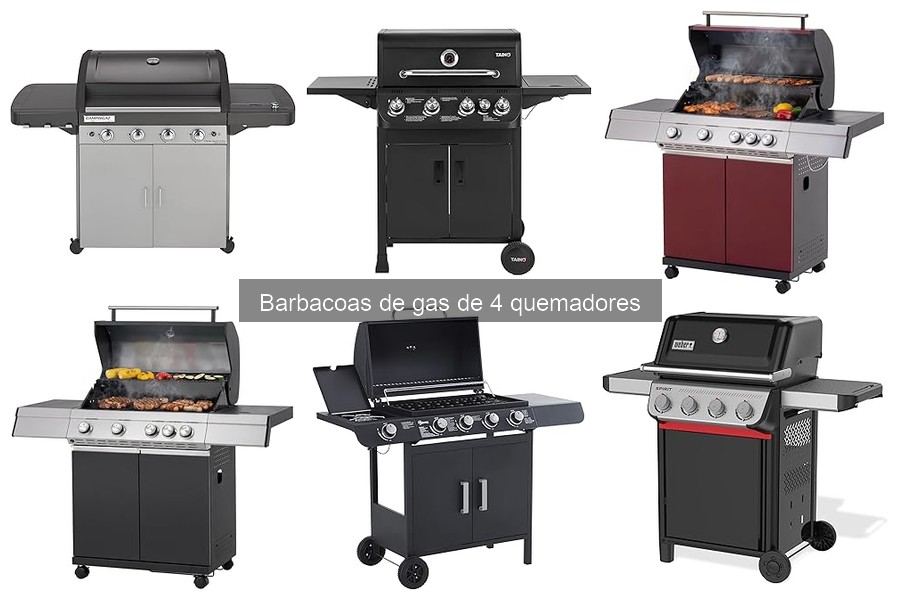 Comparativa: Barbacoas de gas de 4 quemadores vs carbón