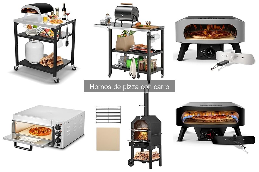 Comparativa de hornos de pizza de gas y eléctricos con carro