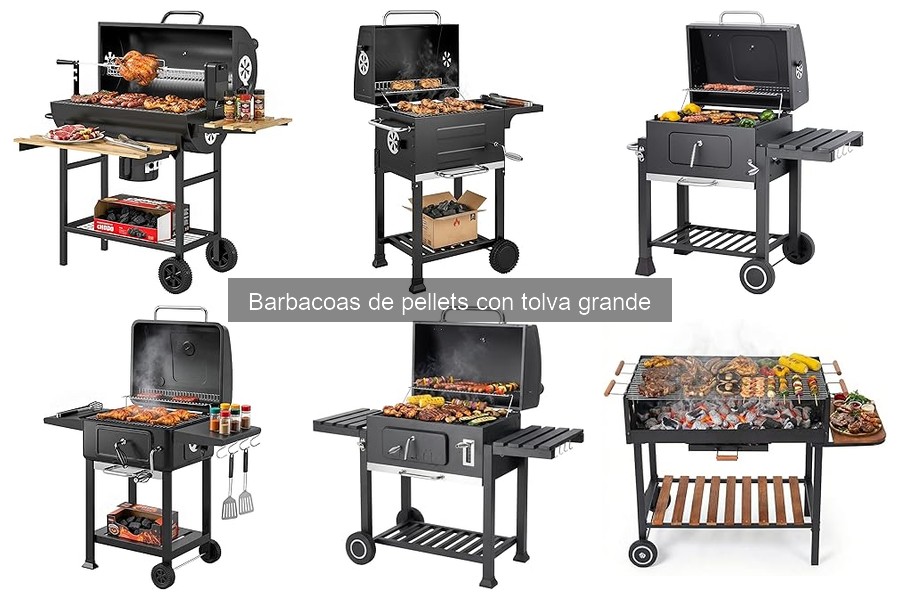 Comparativa entre Barbacoas de Pellets con Tolva Grande y Pequeña