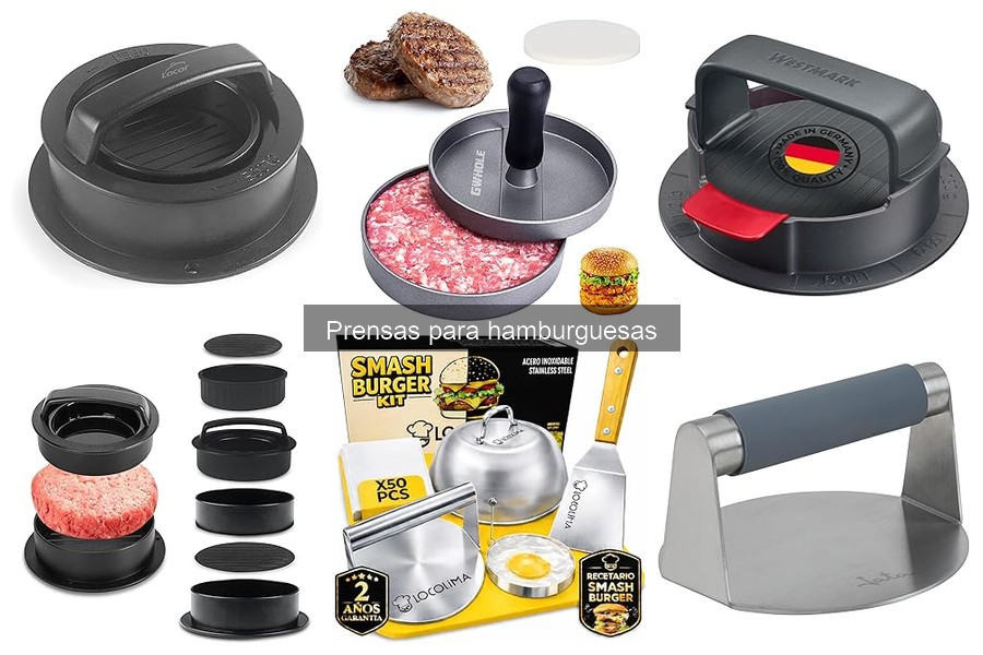 Comparativa: Prensas para hamburguesas manuales y eléctricas
