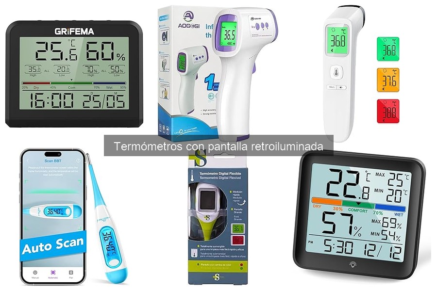 Comparativa: Termómetros con y sin pantalla retroiluminada