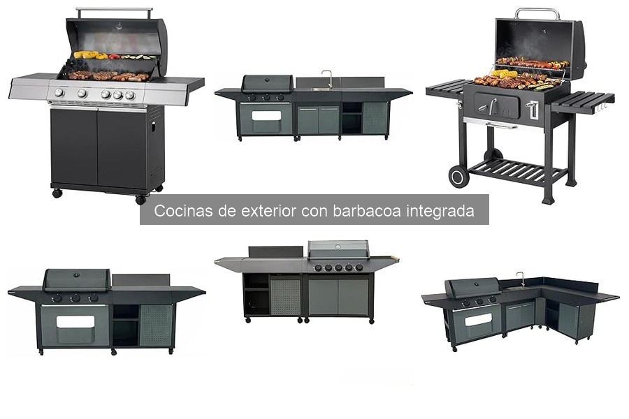¿Cuánto cuesta una cocina de exterior con barbacoa integrada?