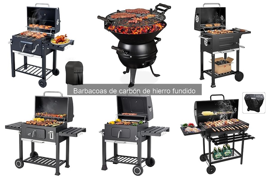¿Cuánto dura una parrilla de carbón de hierro fundido?