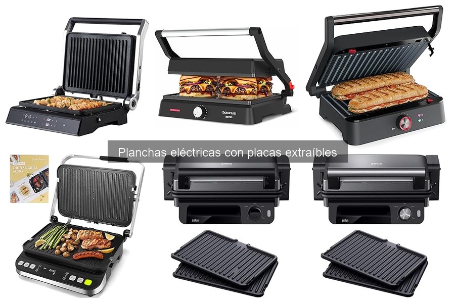 Deliciosas recetas para planchas eléctricas con placas extraíbles