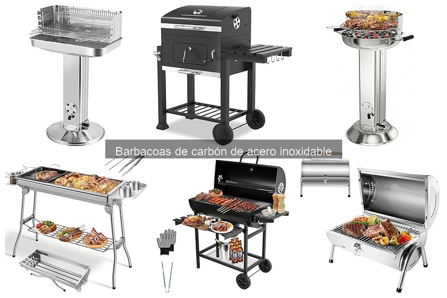 ** Diferencias entre barbacoas de carbón de acero inoxidable y hierro fundido