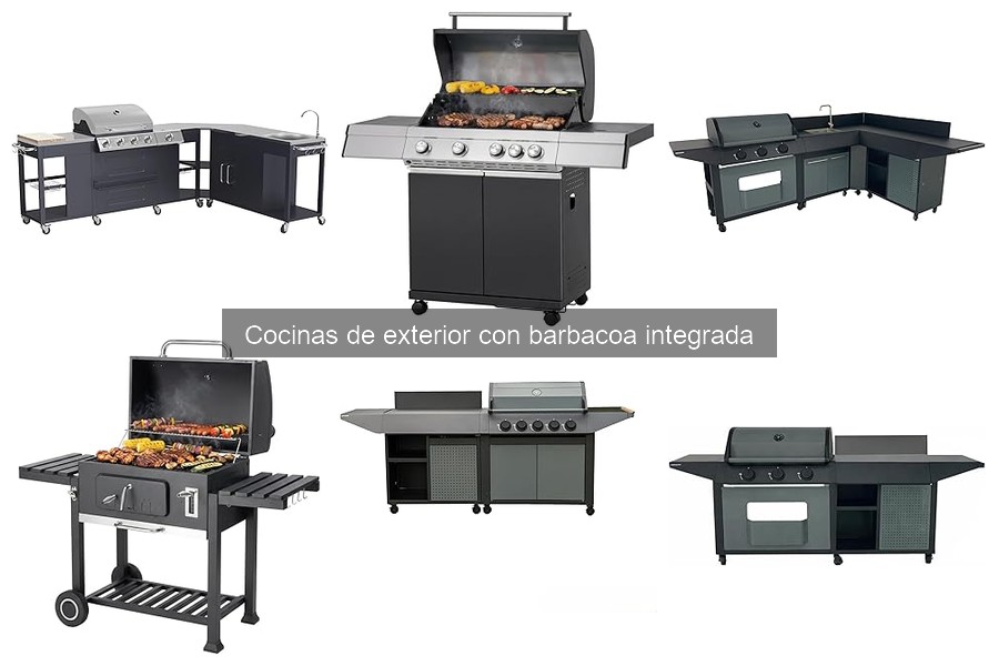 Diseña tu cocina de exterior con barbacoa integrada