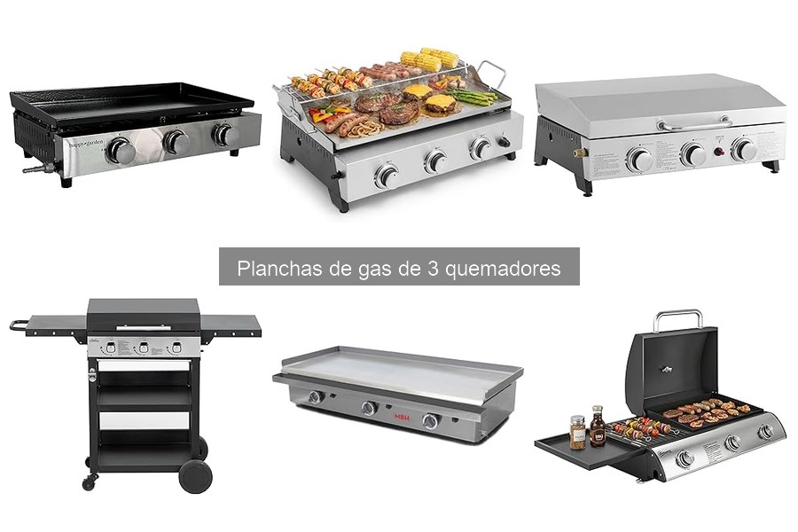 Dónde comprar planchas de gas de 3 quemadores en línea