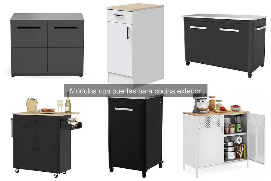 Errores al elegir módulos con puertas para cocina exterior
