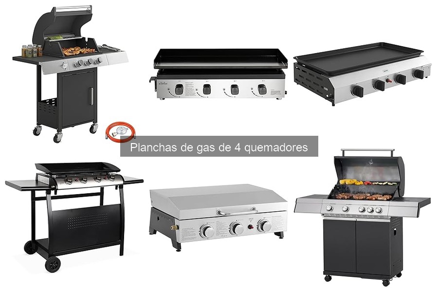 Errores comunes al usar una plancha de gas de 4 quemadores