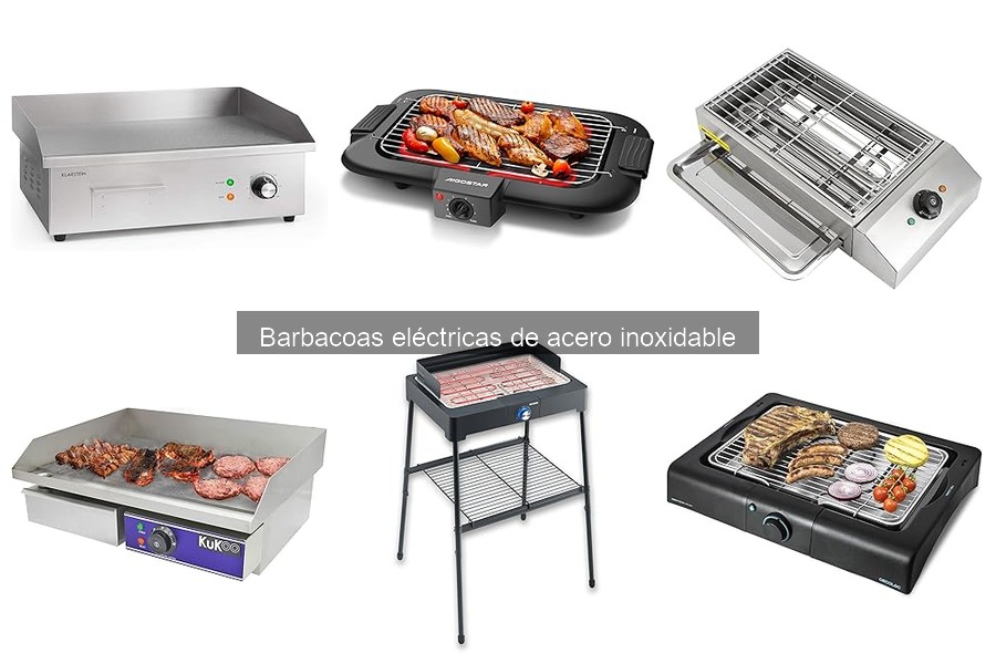 ¿Es seguro usar una barbacoa eléctrica de acero inoxidable en interiores?