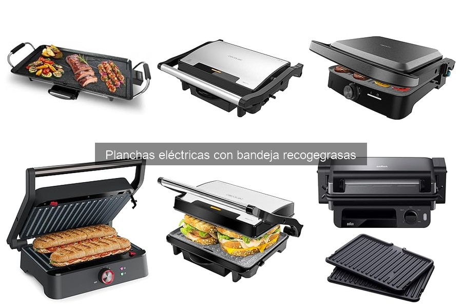 ** Evita el humo al usar planchas eléctricas con bandeja recogegrasas