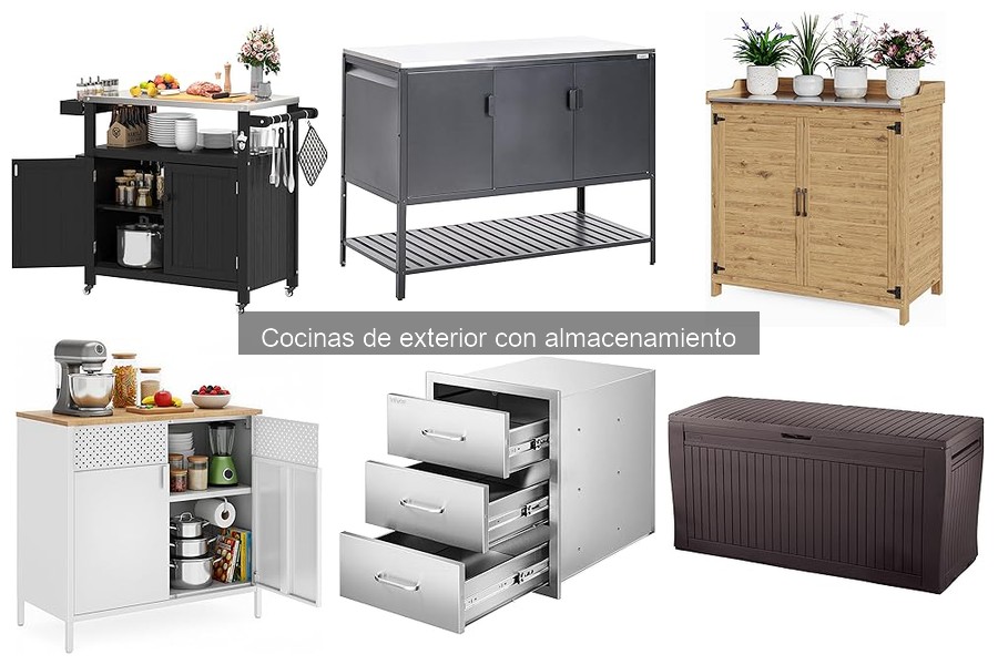 Funciones Adicionales en Cocinas de Exterior con Almacenamiento