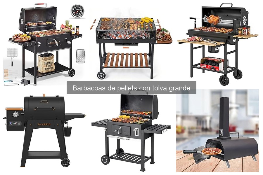 Guía de compra de barbacoas de pellets con tolva grande