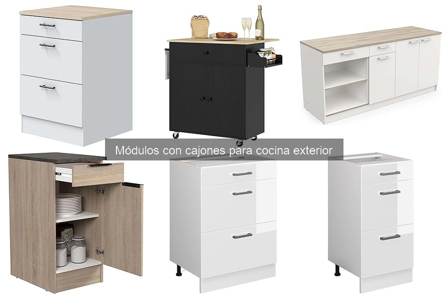 Guía de compra de módulos con cajones para cocina exterior
