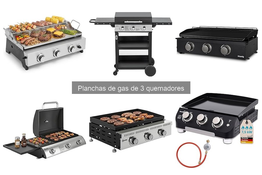 Guía de compra de planchas de gas de 3 quemadores