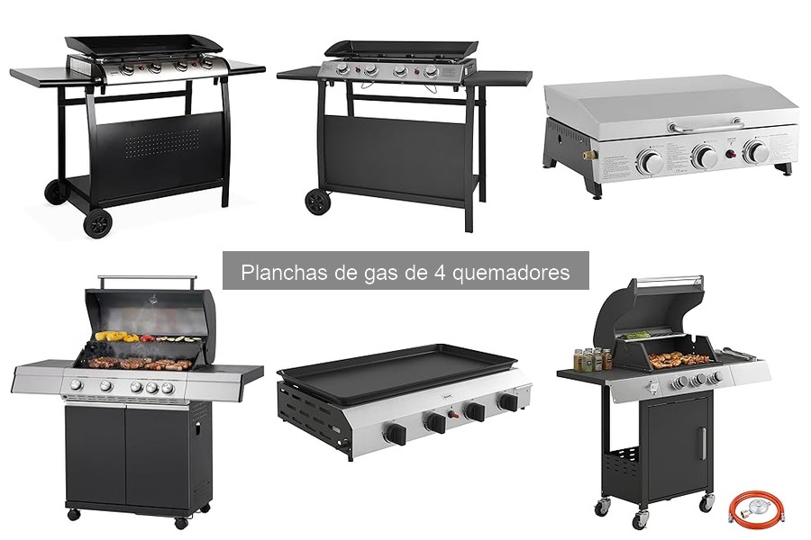 Guía de compra de planchas de gas de 4 quemadores