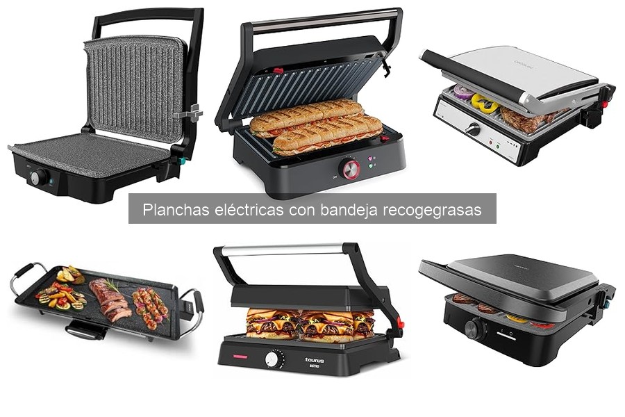 Guía de Planchas Eléctricas con Bandeja Recogegrasas