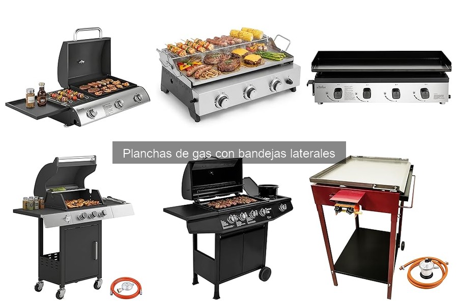 Guía para usar correctamente planchas de gas con bandejas laterales