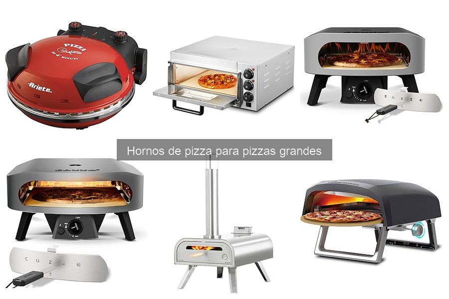 Horno de pizza para pizzas grandes: características y ventajas