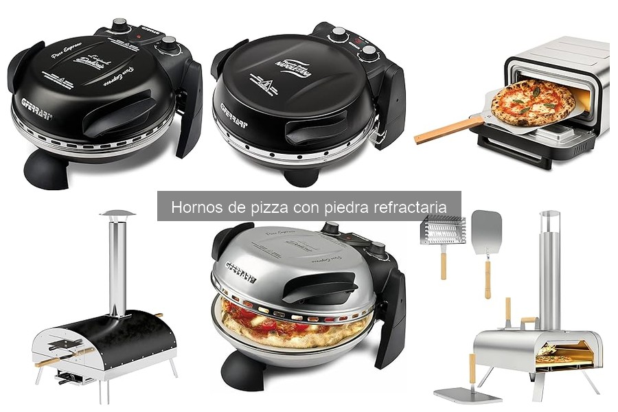 Hornos de pizza con piedra refractaria para espacios pequeños