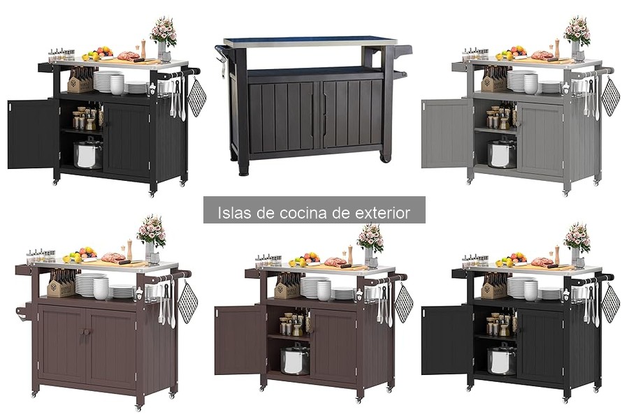 Ideas creativas para islas de cocina de exterior