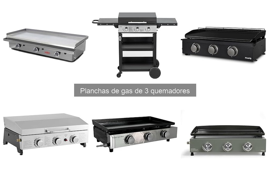 Impacto ambiental de las planchas de gas de 3 quemadores