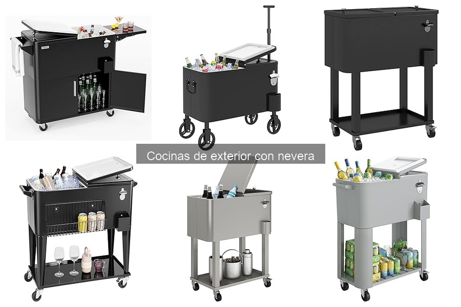 Instalación de cocinas de exterior con nevera: guía práctica