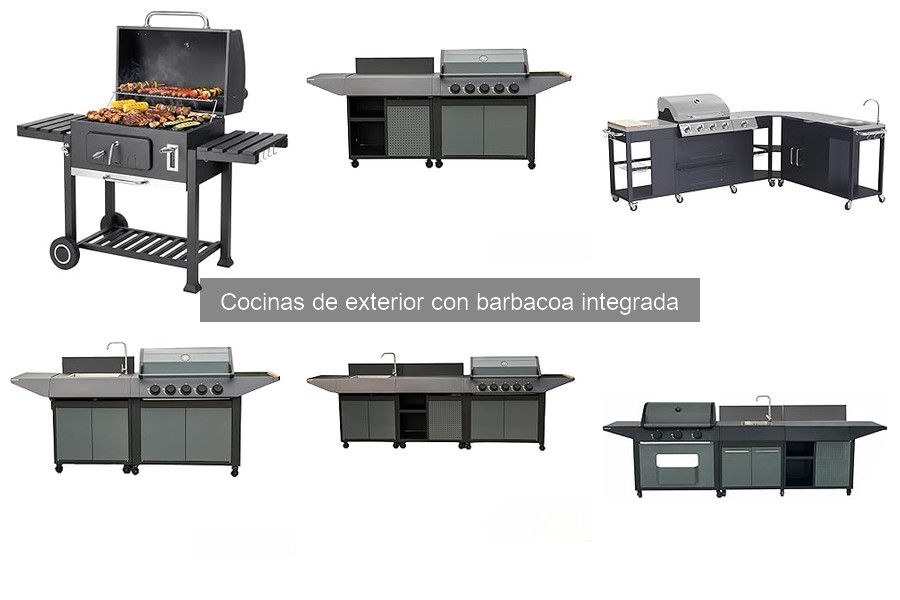 Instalación de cocinas exteriores con barbacoa integrada