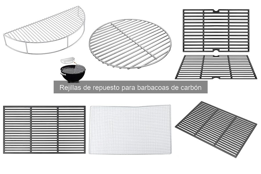 Mantenimiento de rejillas de repuesto para barbacoas de carbón