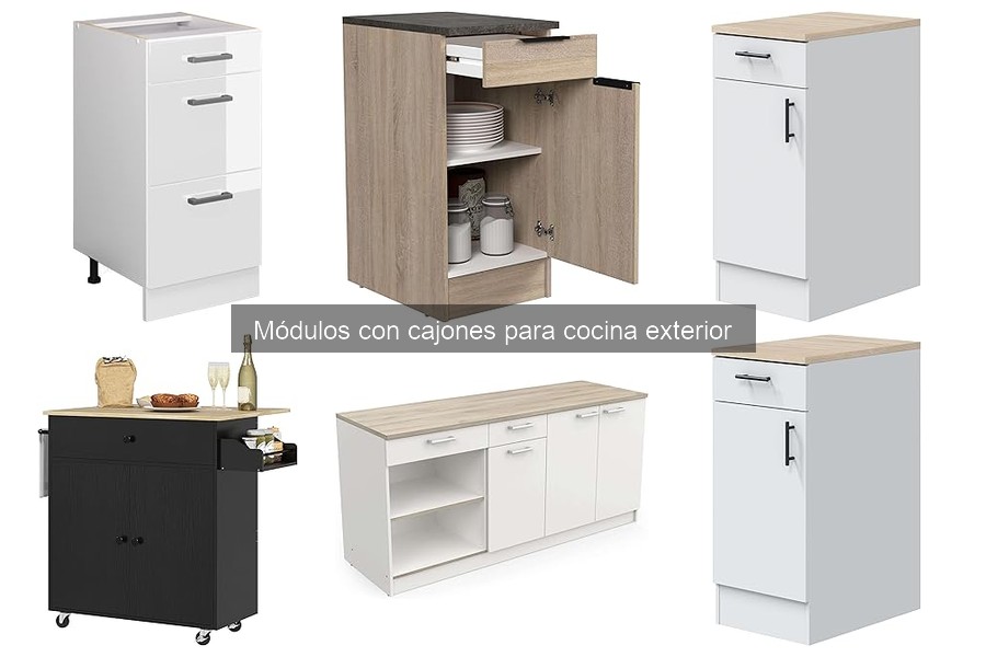 Mantenimiento y cuidado de módulos con cajones de cocina exterior