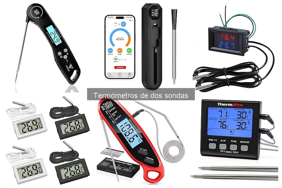 Mantenimiento y cuidado del termómetro de dos sondas