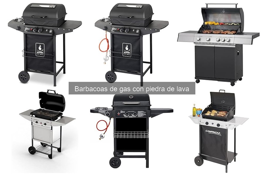 Mejora el sabor en barbacoas de gas con piedra de lava