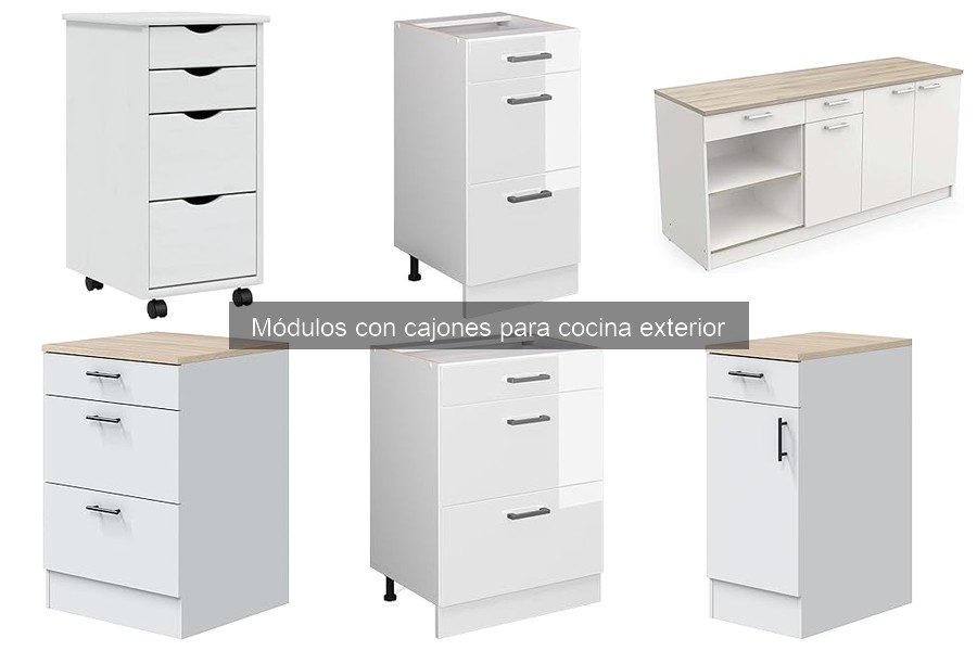 Mejora la Organización de Cajones en Módulos de Cocina Exterior