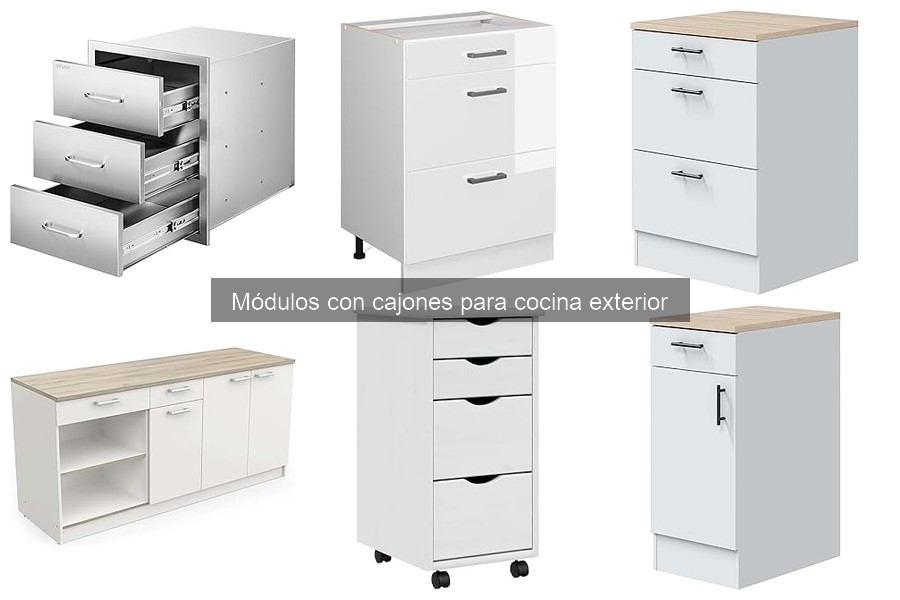 Mejora tu cocina exterior: personaliza módulos con cajones